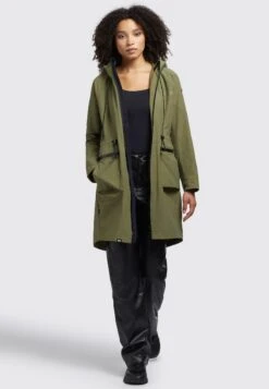 Khujo Levane - Regenjas - Olivgrün -Khujo Mode Aanbiedingen Winkel 016a82f5f3bc4211afd54c0dbbc2eae1