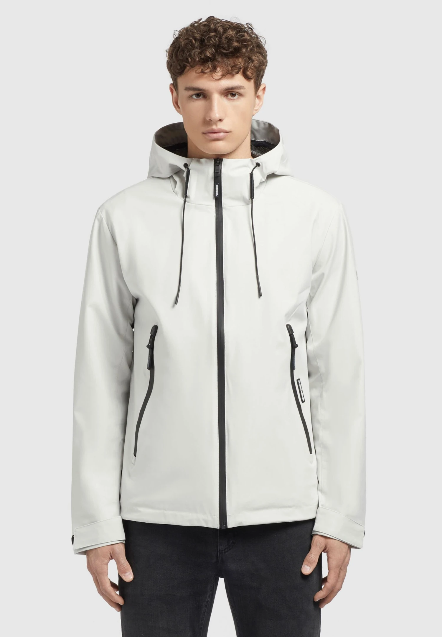 Khujo Neal - Outdoorjas - Hellgrau 1 Khujo Neal - Outdoorjas - Hellgrau