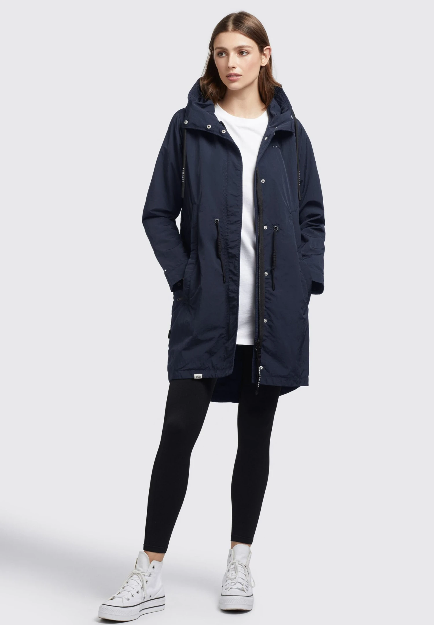 Khujo Adda - Halflange Jas - Dunkelblau 2 Khujo Adda - Halflange Jas - Dunkelblau - Afbeelding 2