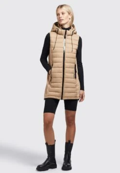 Khujo Weste Becca Matt - Bodywarmer - Beige -Khujo Mode Aanbiedingen Winkel 21bac4b3d6114b71b26881a2eb497ba5