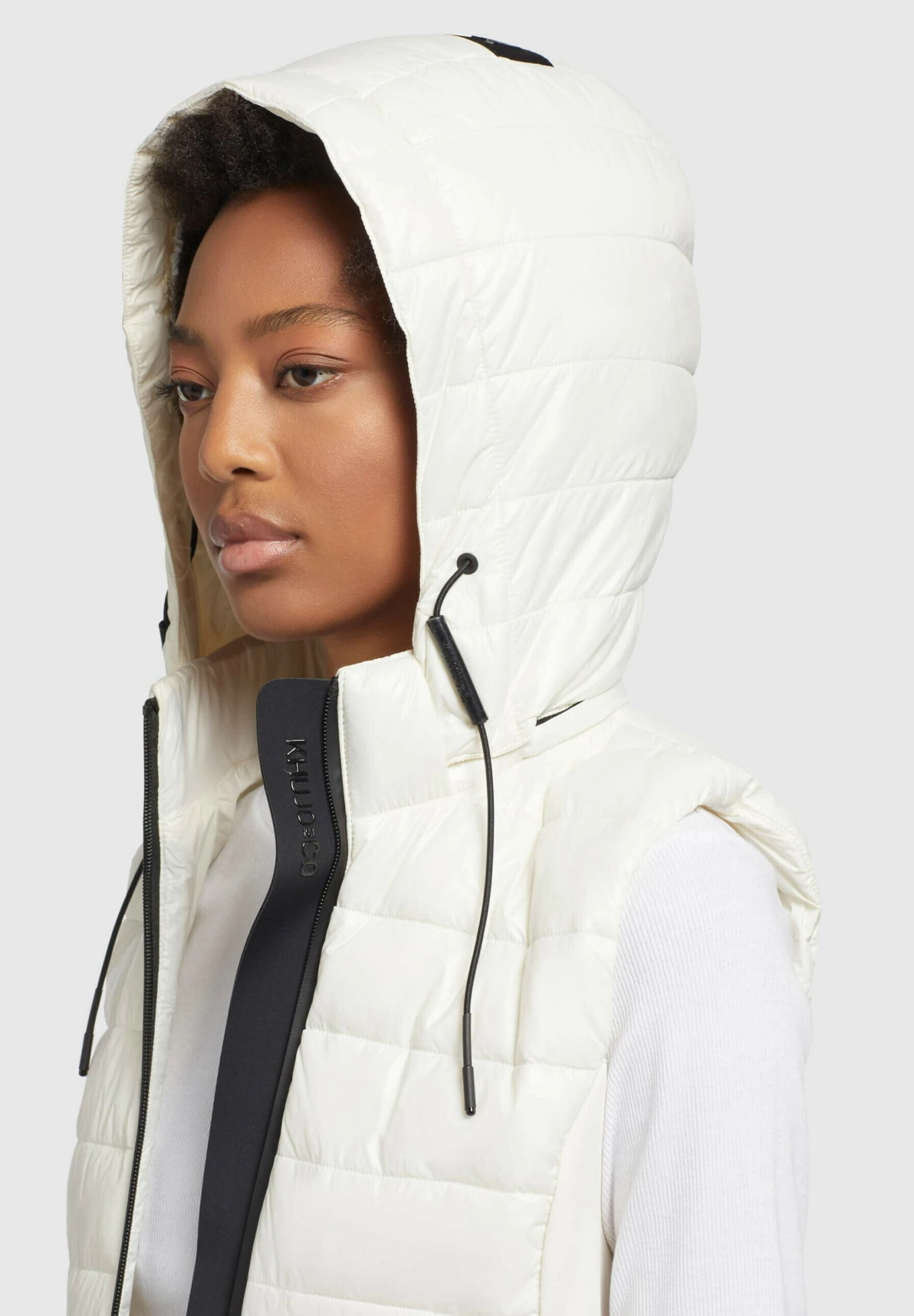 Khujo Fabia Shiny - Bodywarmer - Weiß 5 Khujo Fabia Shiny - Bodywarmer - Weiß - Afbeelding 5