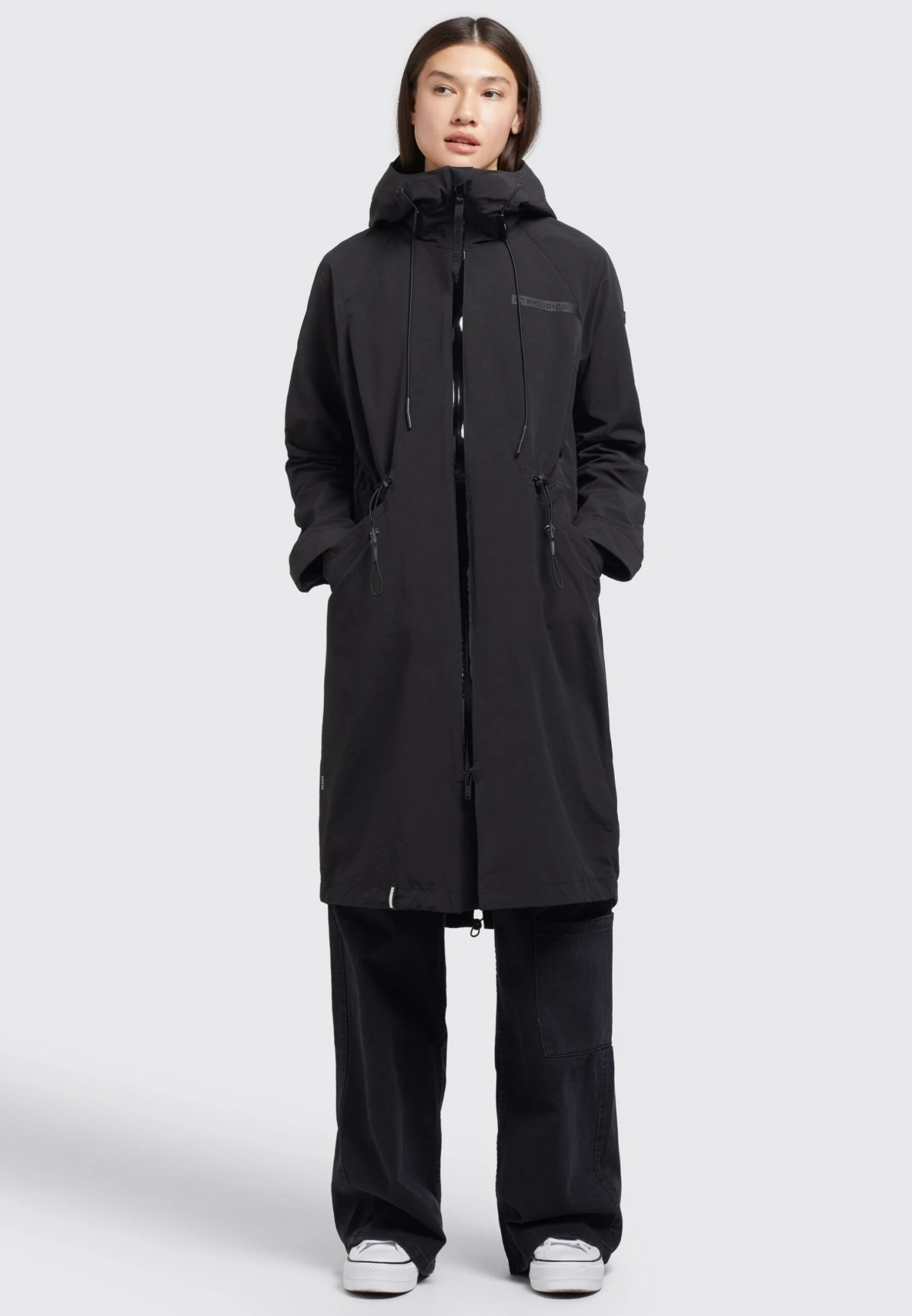 Khujo Marnia - Regenjas - Schwarz 2 Khujo Marnia - Regenjas - Schwarz - Afbeelding 2