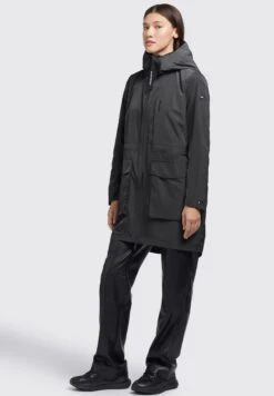 Khujo Mantel Ging - Halflange Jas - Schwarz -Khujo Mode Aanbiedingen Winkel 2dc8b0bd4a314ed49baaca32d56a34ad