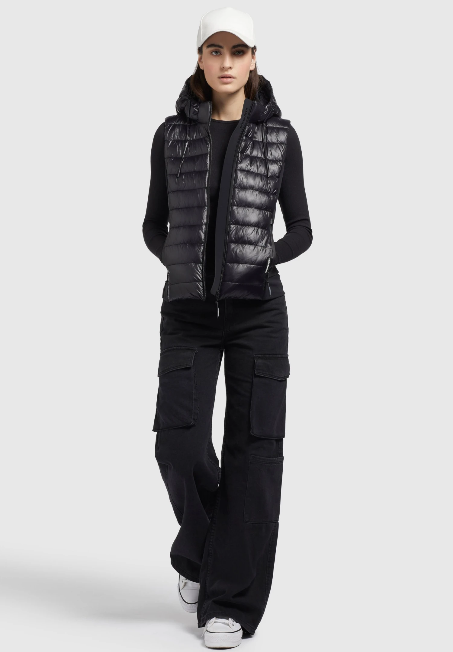 Khujo Fabia Shiny - Bodywarmer - Schwarz 2 Khujo Fabia Shiny - Bodywarmer - Schwarz - Afbeelding 2