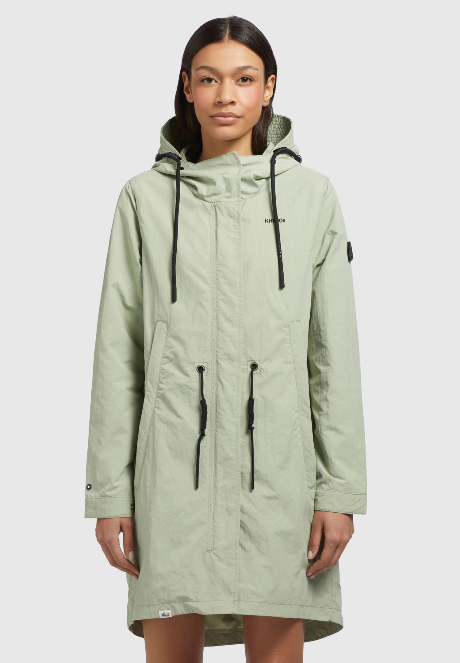 Khujo Adda - Halflange Jas - Blassgrün 1 Khujo Adda - Halflange Jas - Blassgrün