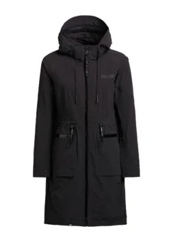 Khujo Levane - Regenjas - Schwarz -Khujo Mode Aanbiedingen Winkel 31f4c1b84b384cbda6ee51bb79159551