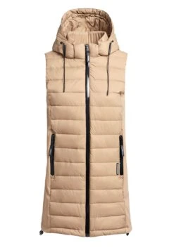 Khujo Weste Becca Matt - Bodywarmer - Beige -Khujo Mode Aanbiedingen Winkel 3268221335ff44208970b9f998e88234