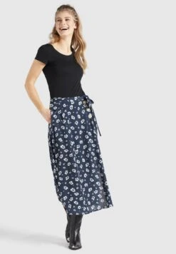 Khujo Hepke - A-Lijn Rok - Blau-Weiß Geblümt -Khujo Mode Aanbiedingen Winkel 35959061941842baa786c53e4b7821a0