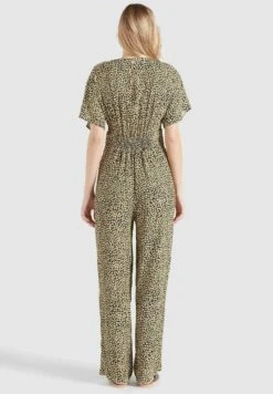 Khujo Borgia - Jumpsuit - Schwarz-Gelb Geblümt -Khujo Mode Aanbiedingen Winkel 39bbe9fead3947409800ae753c861068