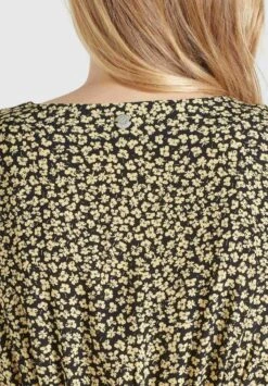 Khujo Borgia - Jumpsuit - Schwarz-Gelb Geblümt -Khujo Mode Aanbiedingen Winkel 419c911290c4426e916bb1cf7469470c