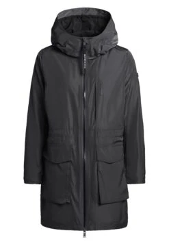 Khujo Mantel Ging - Halflange Jas - Schwarz -Khujo Mode Aanbiedingen Winkel 4c62514d16fd46dd854f40e879a2e02d