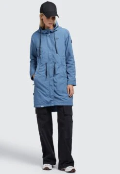 Khujo Adda - Halflange Jas - Blau -Khujo Mode Aanbiedingen Winkel 50ae1e73815944d9bdeba4bcaf5dd2e6