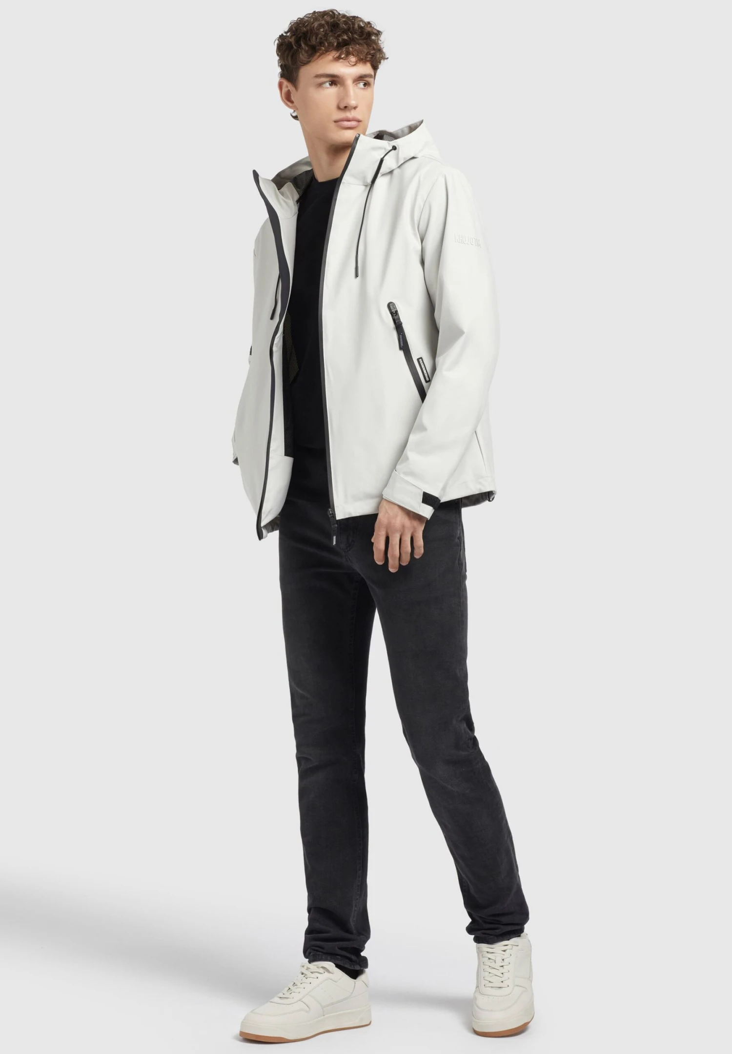 Khujo Neal - Outdoorjas - Hellgrau 7 Khujo Neal - Outdoorjas - Hellgrau - Afbeelding 7