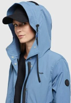 Khujo Adda - Halflange Jas - Blau -Khujo Mode Aanbiedingen Winkel 57d51ddb28cb4e07a4f4a5e546036e99