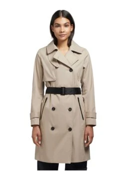 Khujo Trenchcoat - Beige -Khujo Mode Aanbiedingen Winkel 5925ea4d1bf944b390b3f235086c1d2b