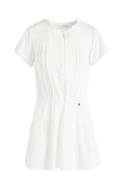 Khujo Kapua - Jurk - Weiß -Khujo Mode Aanbiedingen Winkel 5c90478efc7b4b42a71108e42669353b