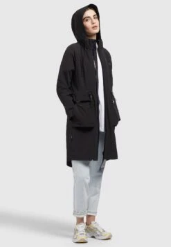 Khujo Levane - Regenjas - Schwarz -Khujo Mode Aanbiedingen Winkel 5fb7a80b60034ae29d52fda58293abd6