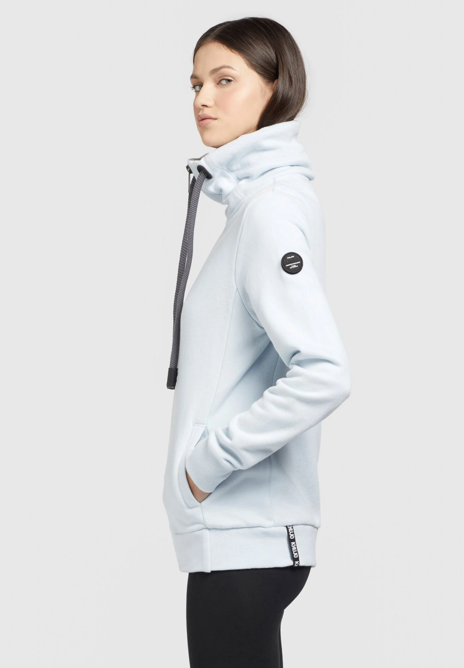 Khujo Tosta - Sweater Met Rits - Hellblau 4 Khujo Tosta - Sweater Met Rits - Hellblau - Afbeelding 4