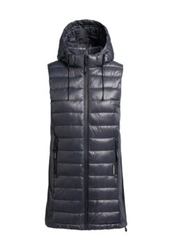 Khujo Becca Shiny - Bodywarmer - Grau -Khujo Mode Aanbiedingen Winkel 6643bd7e7ab44af9af573419feb86329