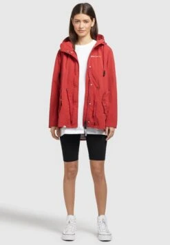 Khujo Caima - Parka - Rot -Khujo Mode Aanbiedingen Winkel 7b19fea5c1544ff4a5dfe3a27807d4e6