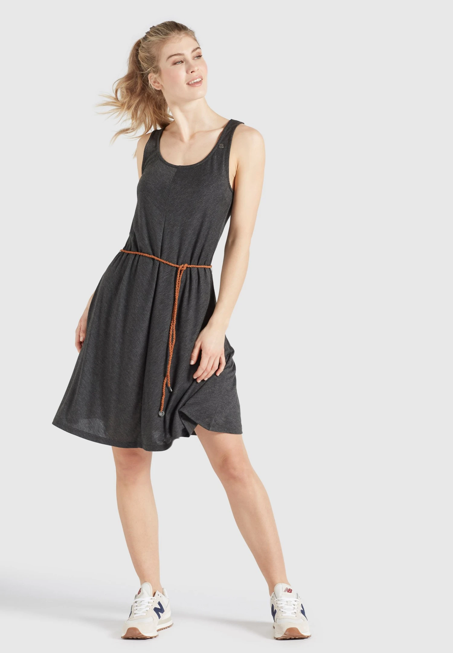 Khujo Padma - Jerseyjurk - Dunkelgrau Meliert 2 Khujo Padma - Jerseyjurk - Dunkelgrau Meliert - Afbeelding 2