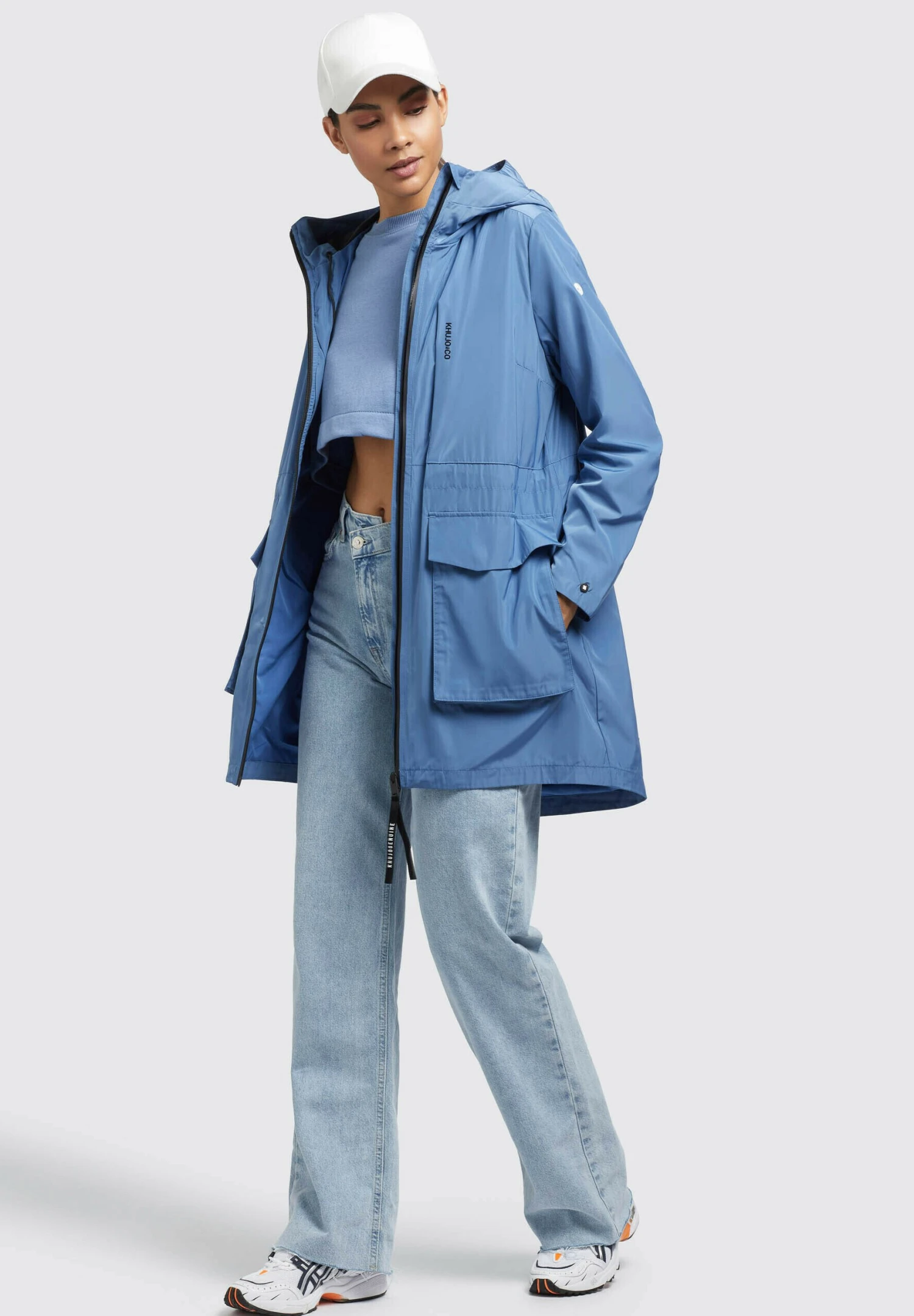 Khujo Mantel Ging - Halflange Jas - Blau 7 Khujo Mantel Ging - Halflange Jas - Blau - Afbeelding 7