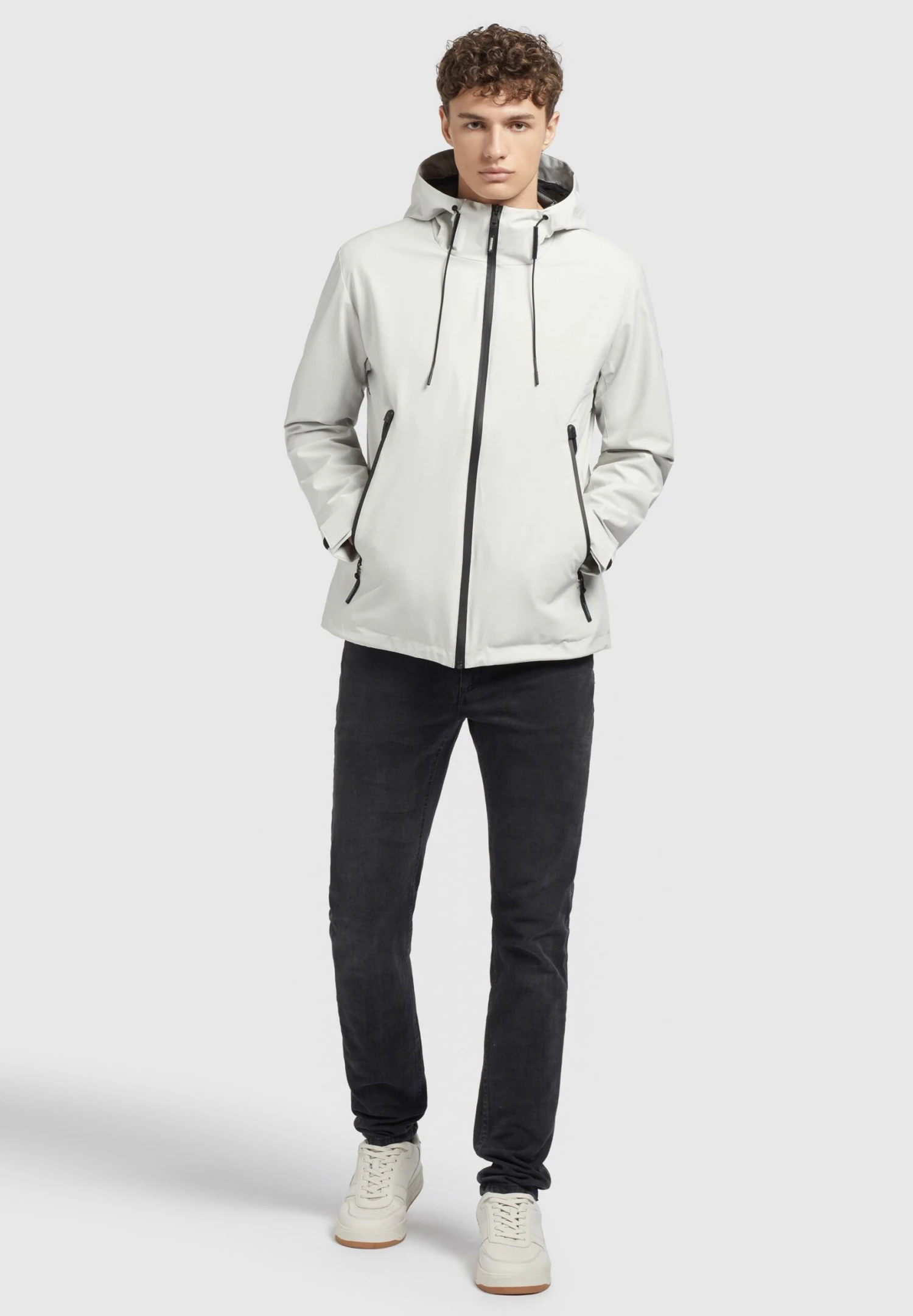 Khujo Neal - Outdoorjas - Hellgrau 2 Khujo Neal - Outdoorjas - Hellgrau - Afbeelding 2