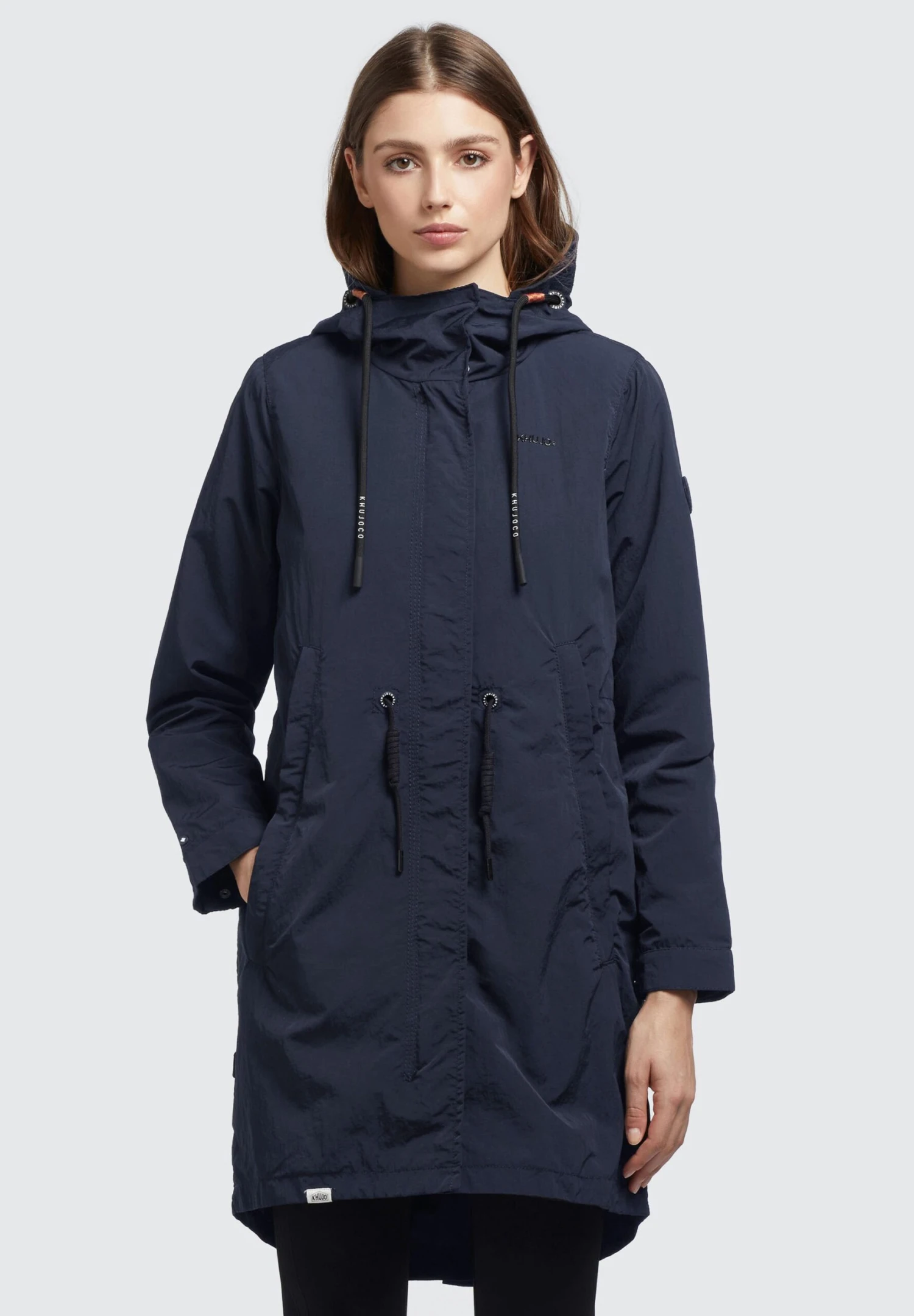 Khujo Adda - Halflange Jas - Dunkelblau 1 Khujo Adda - Halflange Jas - Dunkelblau