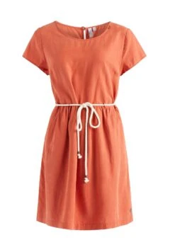 Khujo Asba - Jurk - Terrakotta -Khujo Mode Aanbiedingen Winkel 9815996b53f74848ad40097cf3e3ca6e