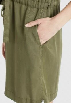 Khujo Anneli - Spijkerjurk - Khaki Gewaschen -Khujo Mode Aanbiedingen Winkel 98e22ba9997b4705b8126323743d33ef
