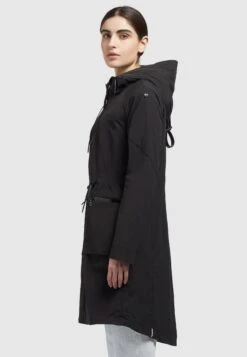 Khujo Levane - Regenjas - Schwarz -Khujo Mode Aanbiedingen Winkel 9aa2374c6c9b4fce8c4a1b59cb25c91f