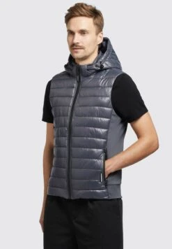 Khujo Wemo Shiny - Bodywarmer - Grau -Khujo Mode Aanbiedingen Winkel 9b543eeefbf7473895764e54db8ff74a