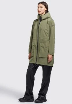 Khujo Mantel Ging - Halflange Jas - Olivgrün -Khujo Mode Aanbiedingen Winkel 9e0ec0889cd549939f913f6895d985ba