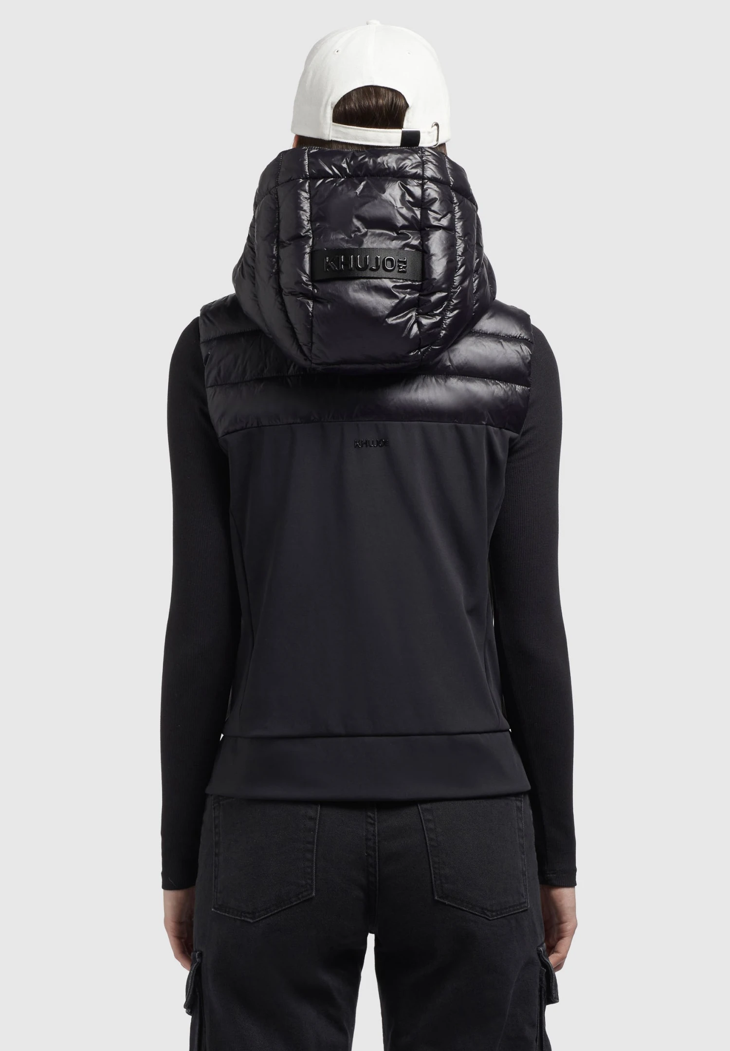Khujo Fabia Shiny - Bodywarmer - Schwarz 3 Khujo Fabia Shiny - Bodywarmer - Schwarz - Afbeelding 3