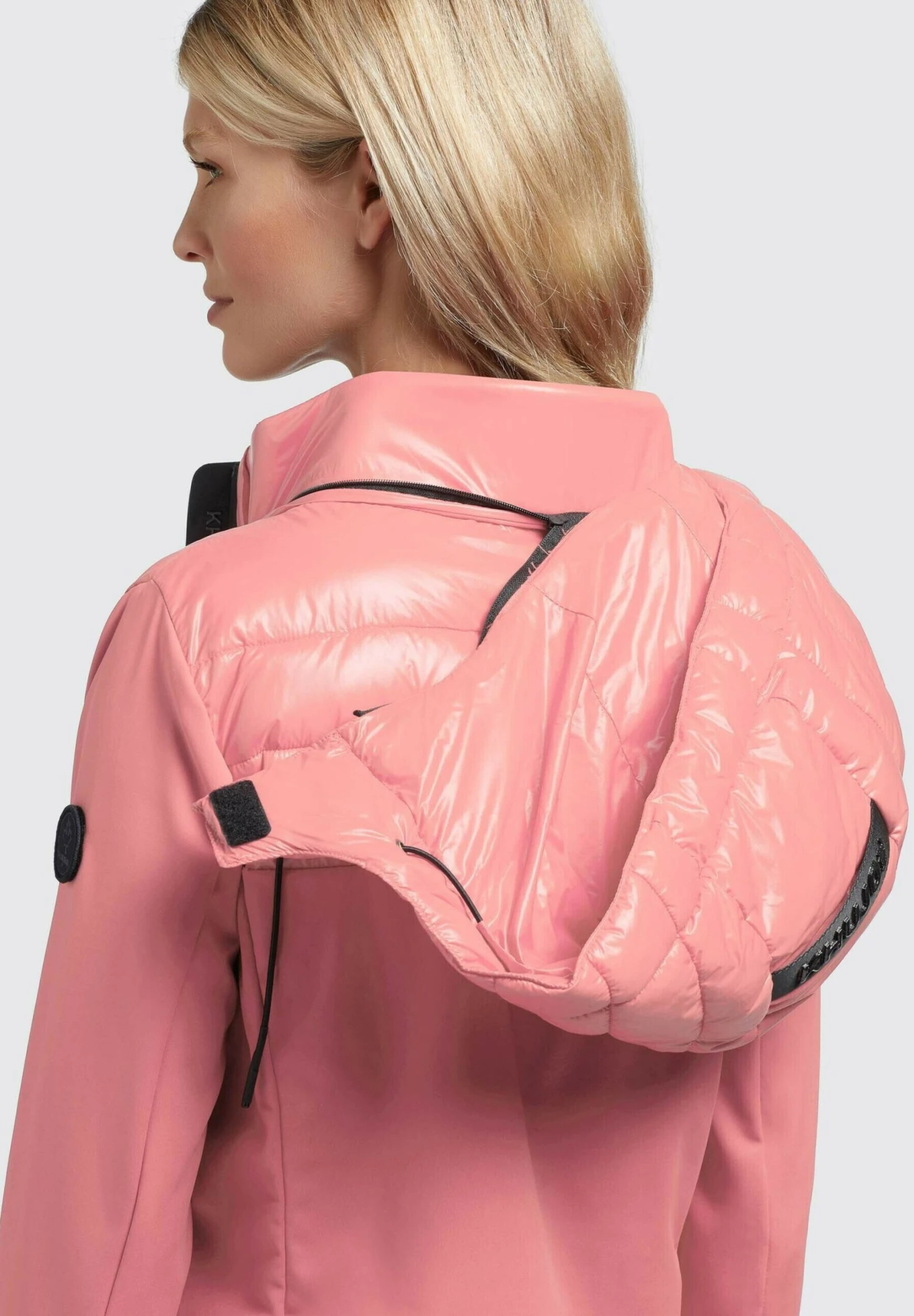 Khujo Ghita Shiny - Jas - Pink 6 Khujo Ghita Shiny - Jas - Pink - Afbeelding 6