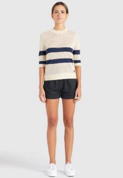 Khujo Chumane - T-Shirt Print - Sand/Dark Blue