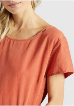 Khujo Asba - Jurk - Terrakotta -Khujo Mode Aanbiedingen Winkel b850bd4ca1ce4d4488e3ce07dee5f856