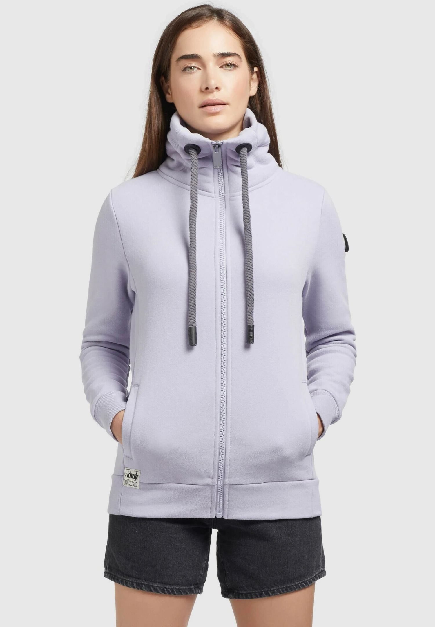 Khujo Tosta - Sweater Met Rits - Flieder 1 Khujo Tosta - Sweater Met Rits - Flieder