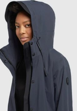 Khujo Izaf - Regenjas - Dunkelblau -Khujo Mode Aanbiedingen Winkel c554347307e5449087fa0b6411a889a0