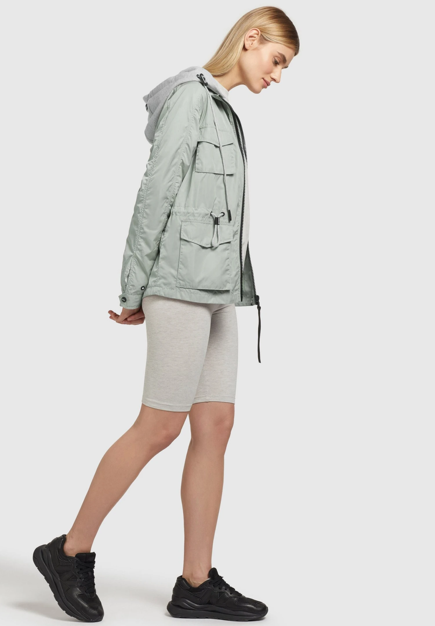 Khujo Flames - Lichte Jas - Blassgrün 4 Khujo Flames - Lichte Jas - Blassgrün - Afbeelding 4