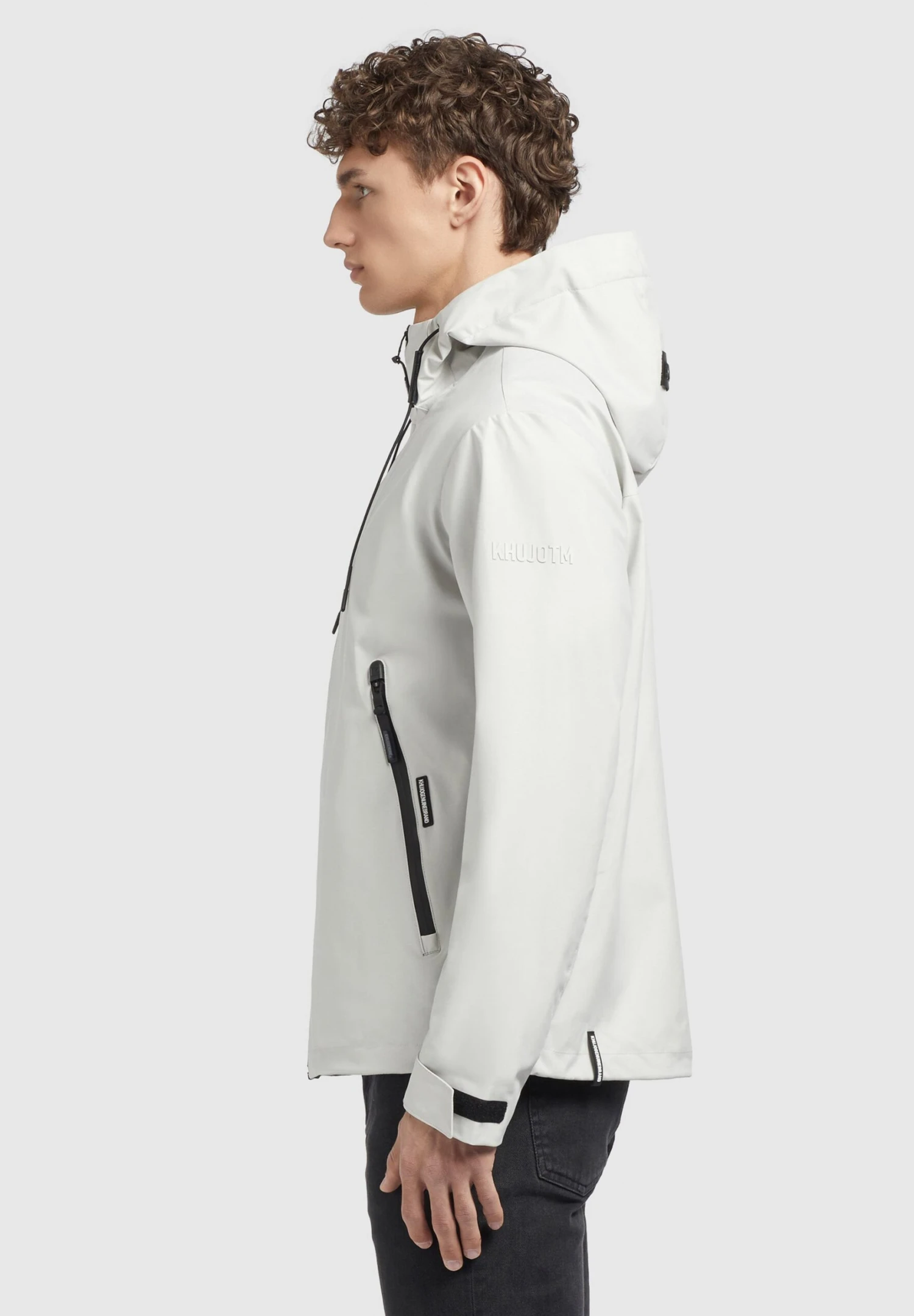 Khujo Neal - Outdoorjas - Hellgrau 4 Khujo Neal - Outdoorjas - Hellgrau - Afbeelding 4