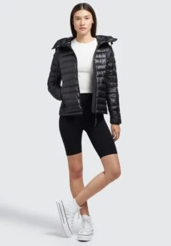 Khujo Lovina4 Shiny - Jas - Schwarz -Khujo Mode Aanbiedingen Winkel e57ef827a6314f08bd7fc5e37b1d436f