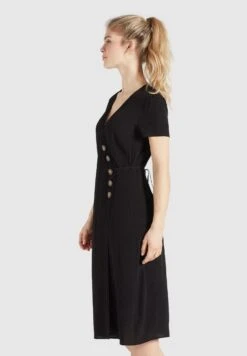 Khujo Porgy - Jurk - Schwarz -Khujo Mode Aanbiedingen Winkel e624881ade3d4fafaf887f94729f2cbf