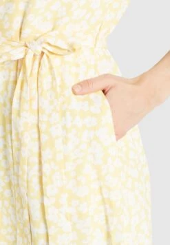 Khujo Goya - Blousejurk - Gelb-Weiß Geblümt -Khujo Mode Aanbiedingen Winkel eb4352f51658402ba2b23e62cd7298b6