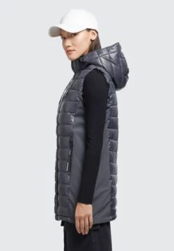 Khujo Becca Shiny - Bodywarmer - Grau -Khujo Mode Aanbiedingen Winkel ef3b56f8521a4214aa66e7b08695b5e3
