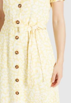 Khujo Goya - Blousejurk - Gelb-Weiß Geblümt -Khujo Mode Aanbiedingen Winkel f22172eed23b4e24aac415791ef07370