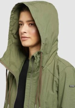 Khujo Sesia - Parka - Oliv -Khujo Mode Aanbiedingen Winkel fa45a51c14fb4c5f9dc90beb74705443
