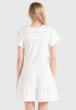 Khujo Kapua - Jurk - Weiß -Khujo Mode Aanbiedingen Winkel fbaf23bf7b064e1682ba7a56f6652387